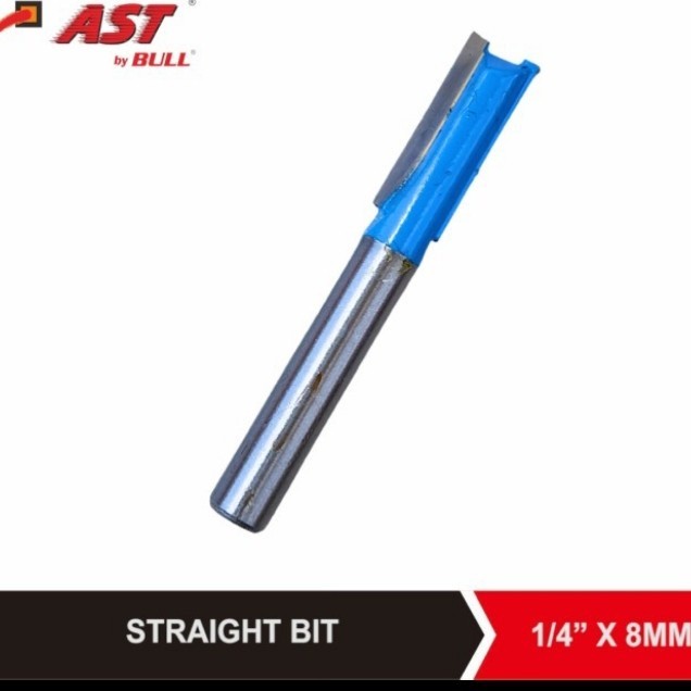 Jual AST Mata Router Straight Bit 1/4 x 8mm | Shopee Indonesia