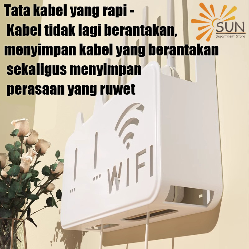 Jual Rak Kotak Wifi Tempat Wireless Wifi Router Dekorasi Dinding ...