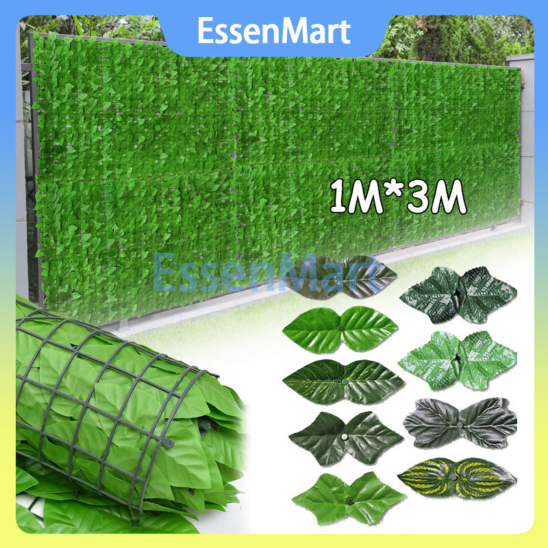 Jual Rumput Dinding Sintetis Dekorasi Dinding Daun Rambat Pagar 1 Meter ...