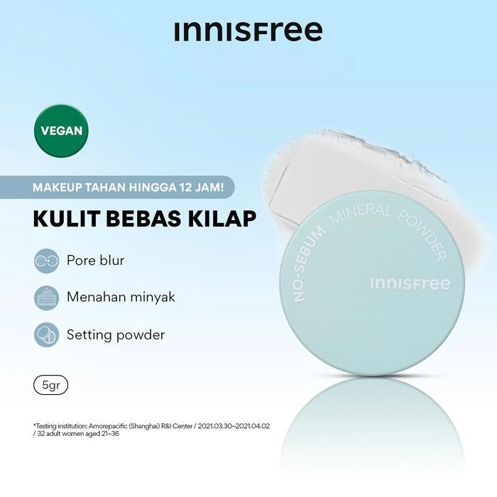 Jual Innisfree No Sebum Mineral Powder 5g - Compact Loose - 5g | Shopee ...