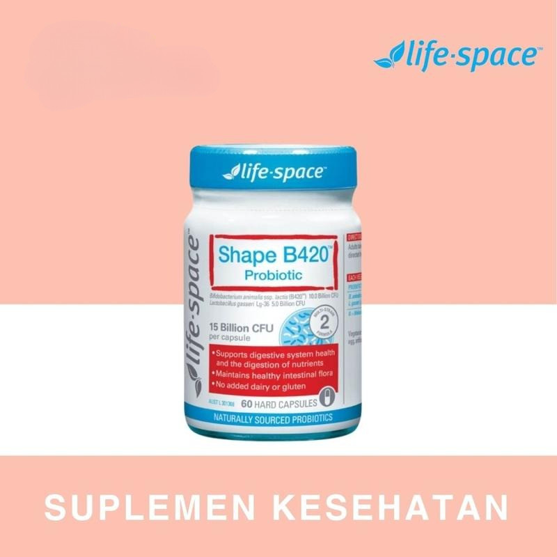 Jual Life-Space Shape B420 Probiotic 60 Kapsul | 15 Miliar CFU ...