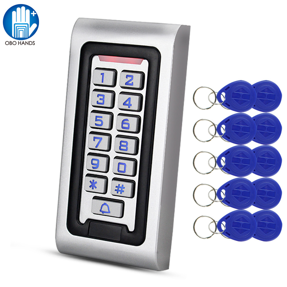 Jual Outdoor IP68 Waterproof Access Control Keypad 125KHz RFID Keyboard ...