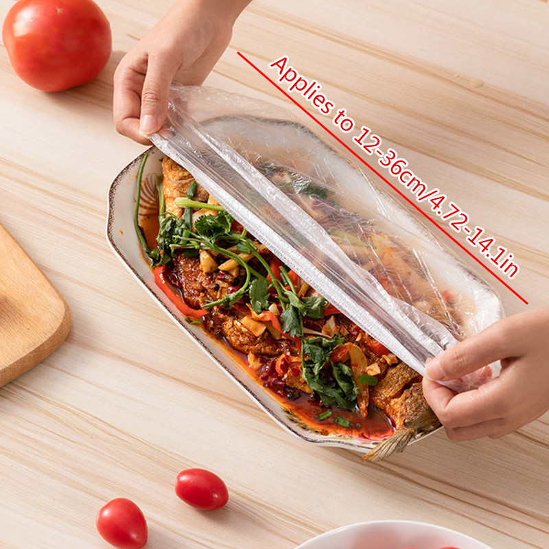 Jual 100pcs/200 pcs OPP bag cling film cover for refrigerators, food ...