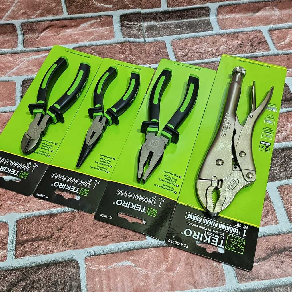 Jual Paket Tang Set 4 Pcs Tekiro / Tang Buaya Bengkok 10 Inch - Tang ...