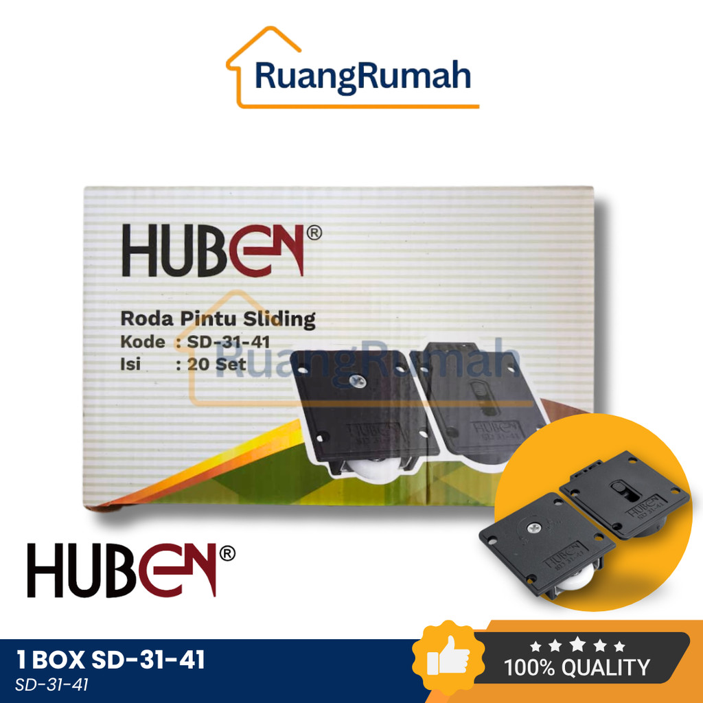 Jual (20 SET) HUBEN SD-3141 Roda Pintu Lemari Sliding Roda Pintu Lemari ...