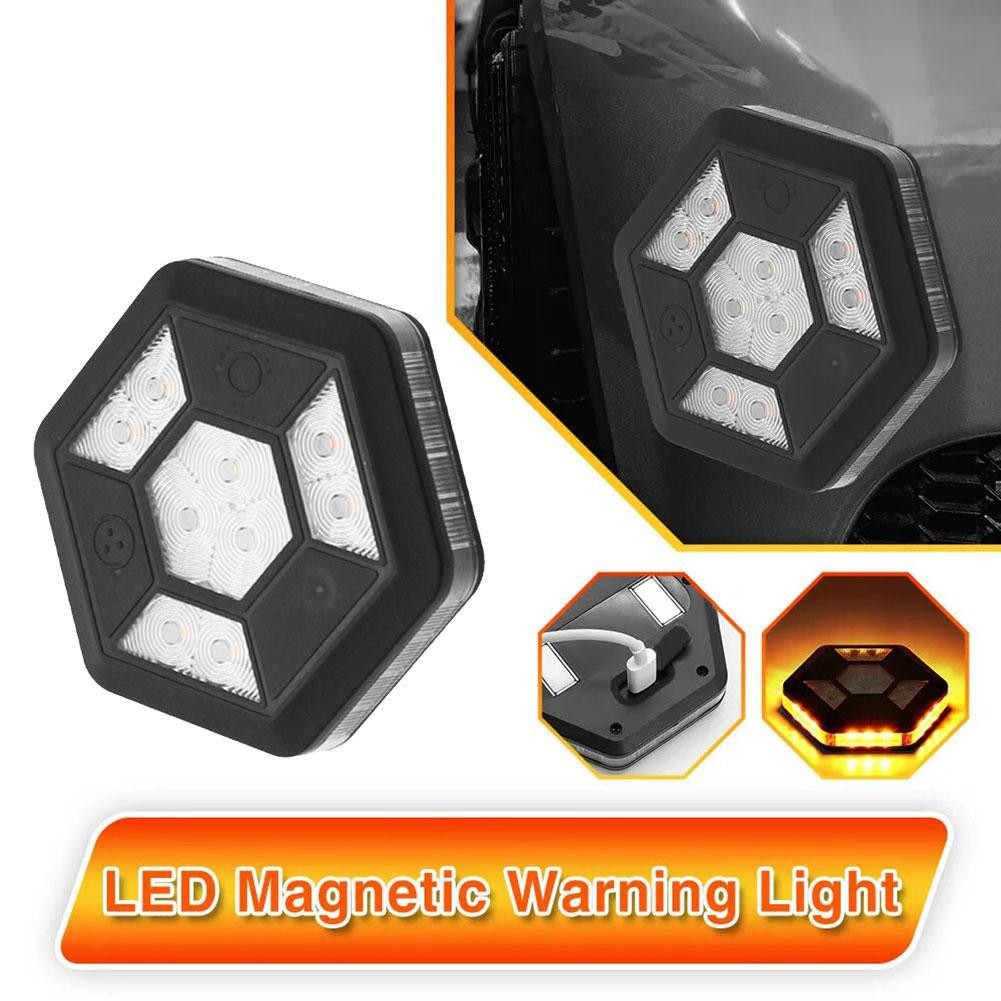 Jual LED Magnetic Warning Light 360 Degree Rotating Flashing Traffic ...