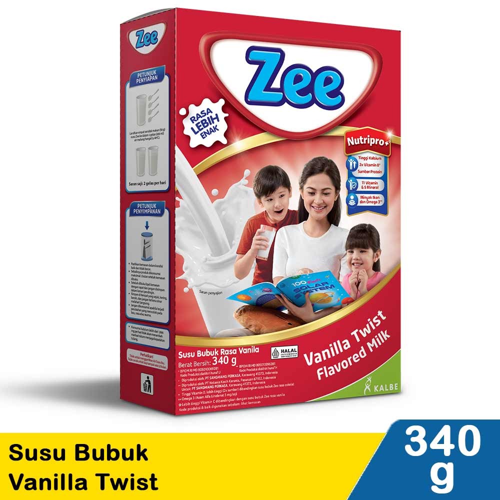 Jual ZEE SUSU BUBUK KRUNCHZEE VANILLA TWIST 340g | Shopee Indonesia
