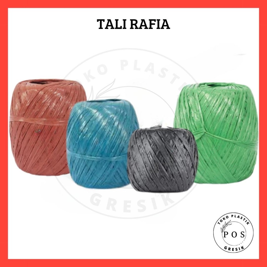 Jual [1kg ASLI] TALI Rafia KW-1 Super Cantik Warna Terang Berat Ukuran ...