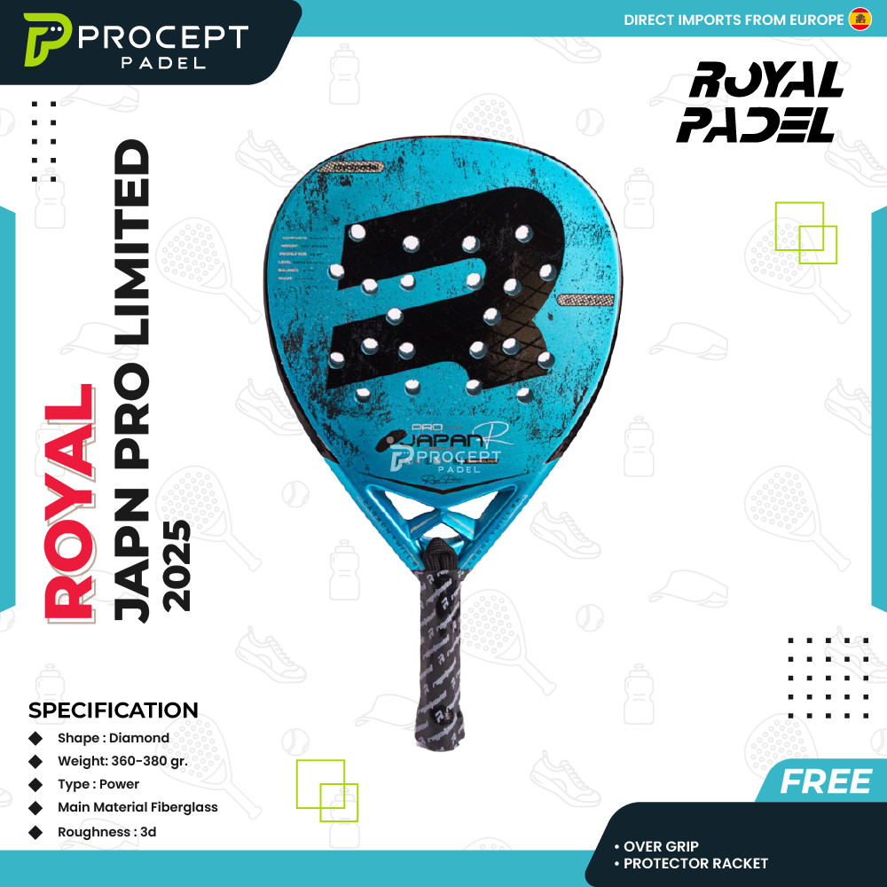 Jual ROYAL PADEL JAPAN PRO BLUE TOMITA KAZUKI (2025) LIMITED EDITION ...