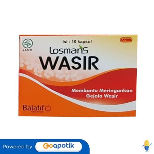 Jual Losmans Wasir Box 10 Kapsul | Shopee Indonesia