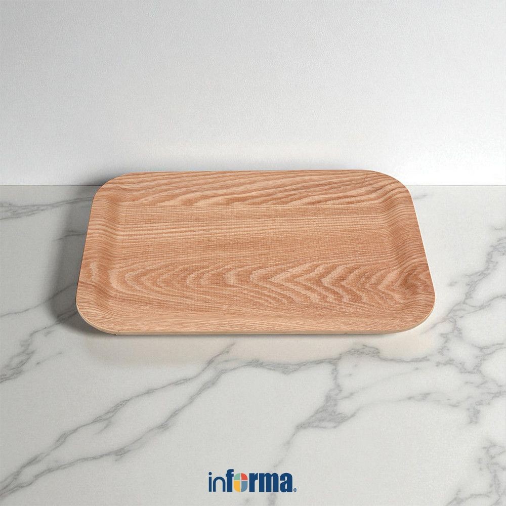 Jual Informa Sora 28.5X20.5 cm Nampan Saji Anti Slip - Cokelat Serving ...