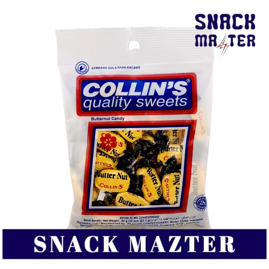 Jual Collin's Quality Sweets Butter Nut Candy - Isi 25 bks (25 pcs @3 ...