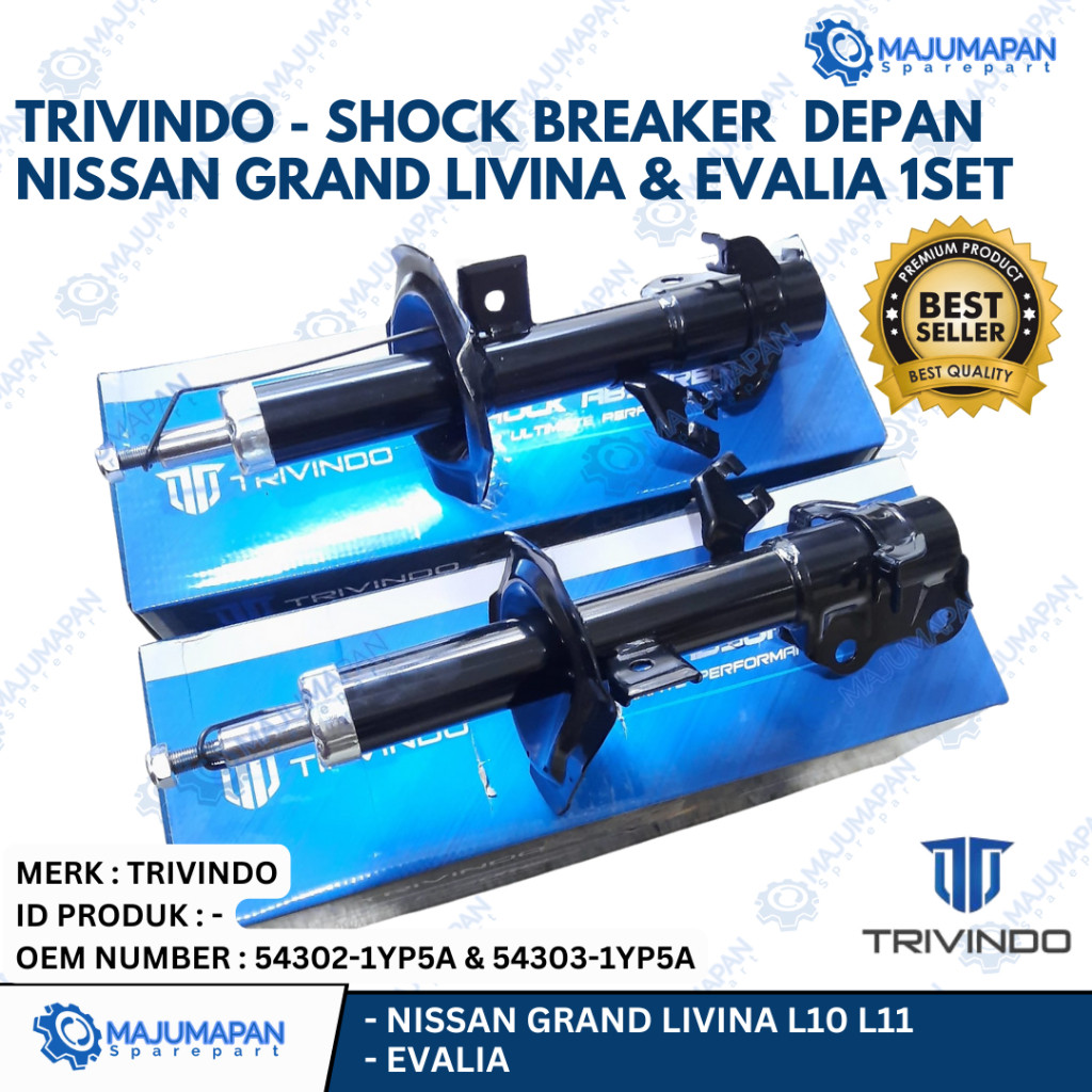 Jual Trivindo - Shock Breaker Bagian Depan Nissan Grand Livina & Evalia ...