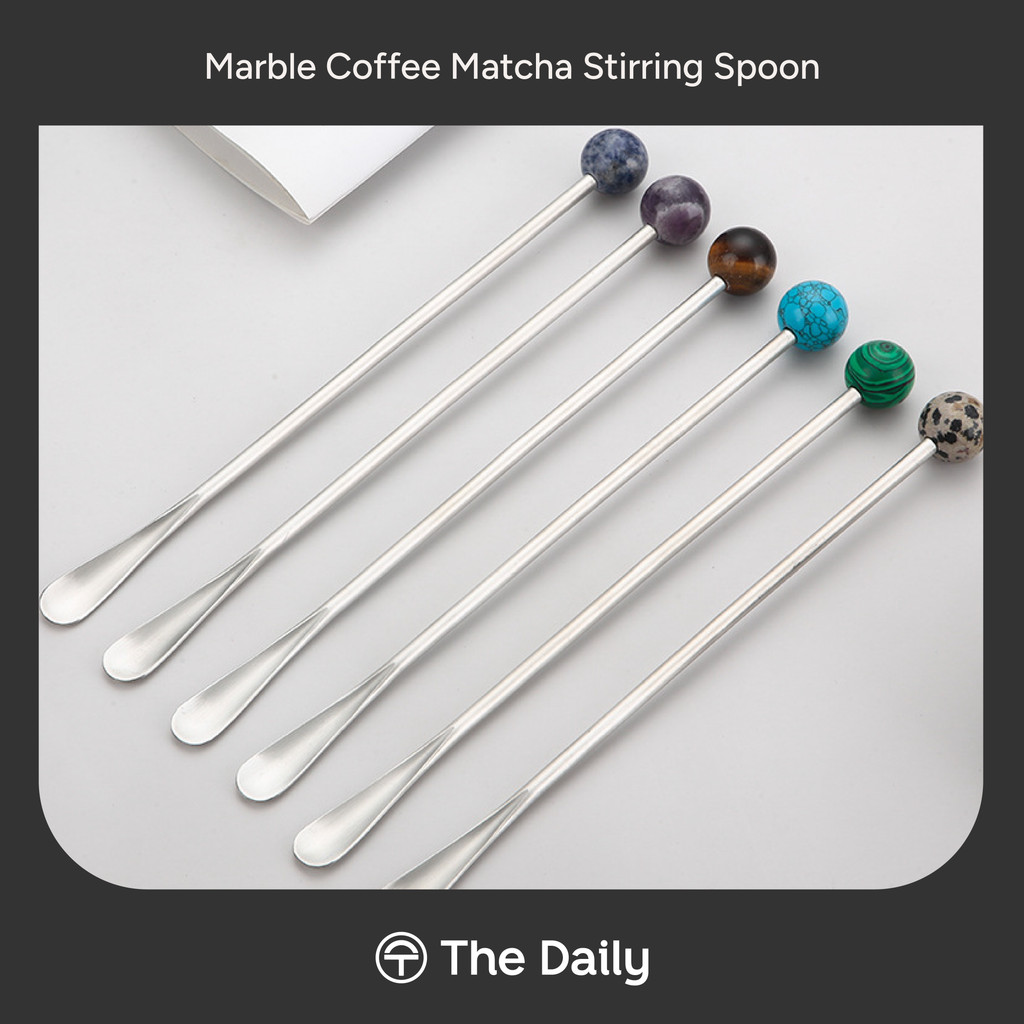 Jual Marble Coffee Matcha Stirring Spoon – Sendok Pengaduk Minuman Bar ...
