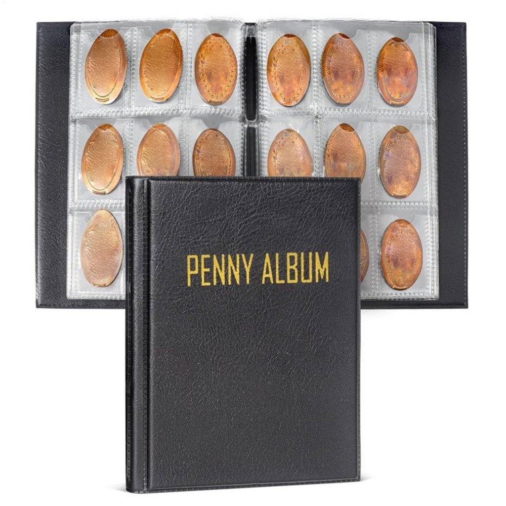 Álbum De Monedas Para Coleccionistas – 108 Compartimentos, Funda De PVC Con Efecto Brillo, Ideal Para Guardar Billetes Y Recuerdos