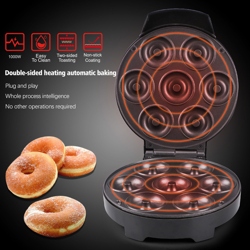 Jual 7 Holes Electric Donuts Maker Machine Mini 110V 220V Automatic ...