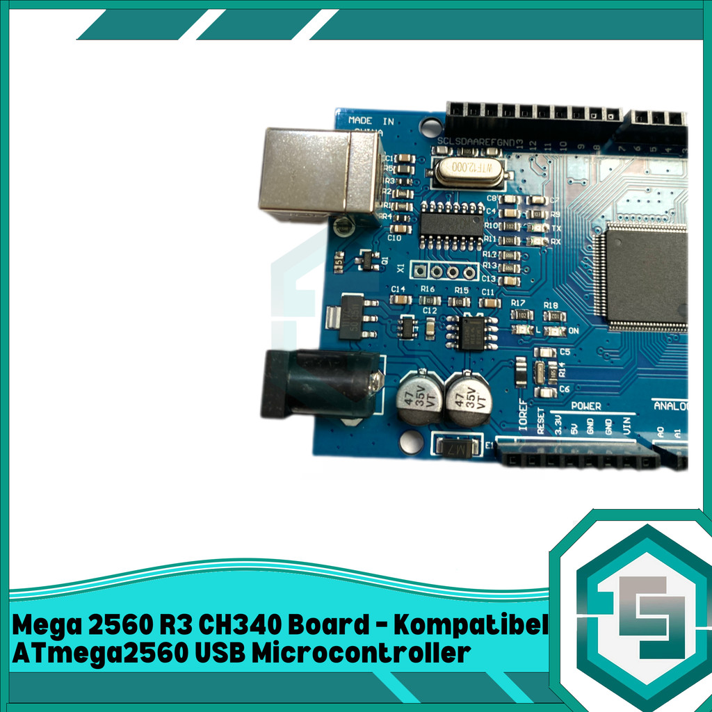 Jual Mega 2560 R3 CH340 Board – Kompatibel ATmega2560 USB ...