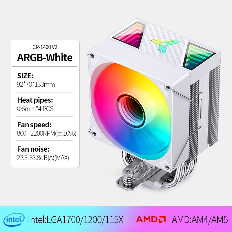Jual Jonsbo CR 1400 V2 CPU Cooler ARGB Quiet Fan 4 Heat Pipes Air ...
