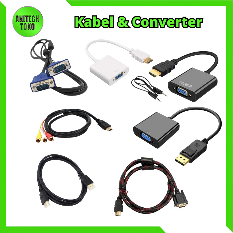 Jual [anitech_toko] KABEL VGA 1.5 METER M | hdmi hitam 1.5M | hdmi to
