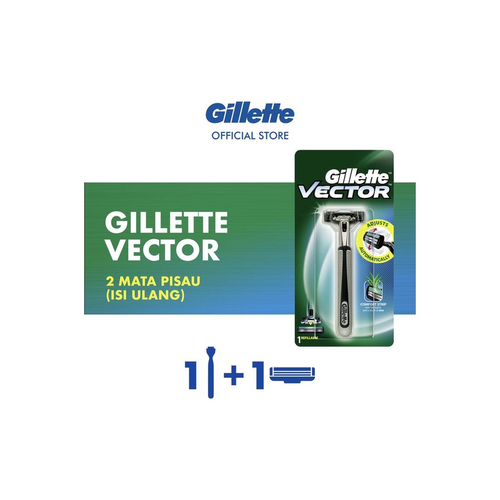 Jual GILLETTE RAZOR VECTOR GANDA | Shopee Indonesia