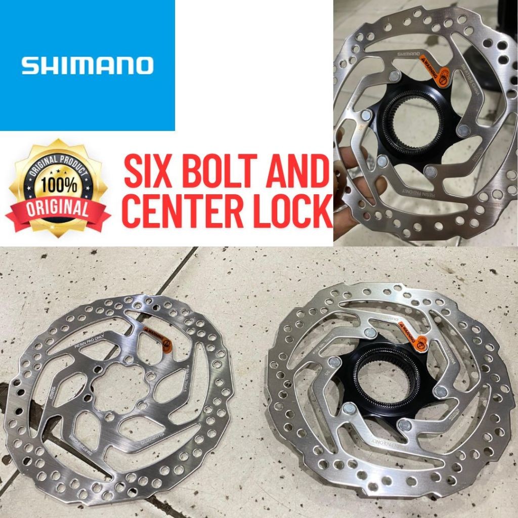 Jual SHIMANO 160MM Rotor Center Lock SM-RT10 RT26 Six bolt Piringan ...