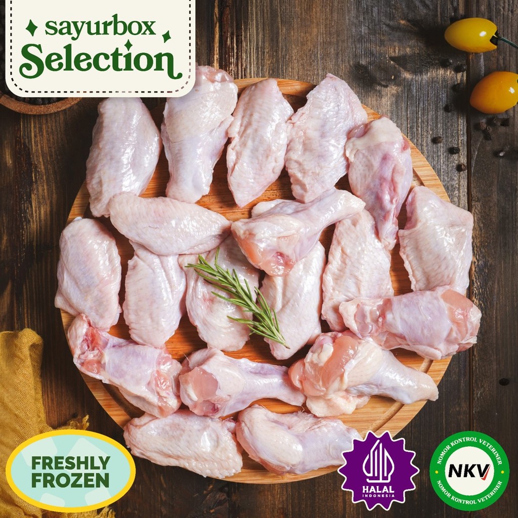 Jual Sayurbox Selection Ayam Middle Wing dan Wing Stick 500 gram ...