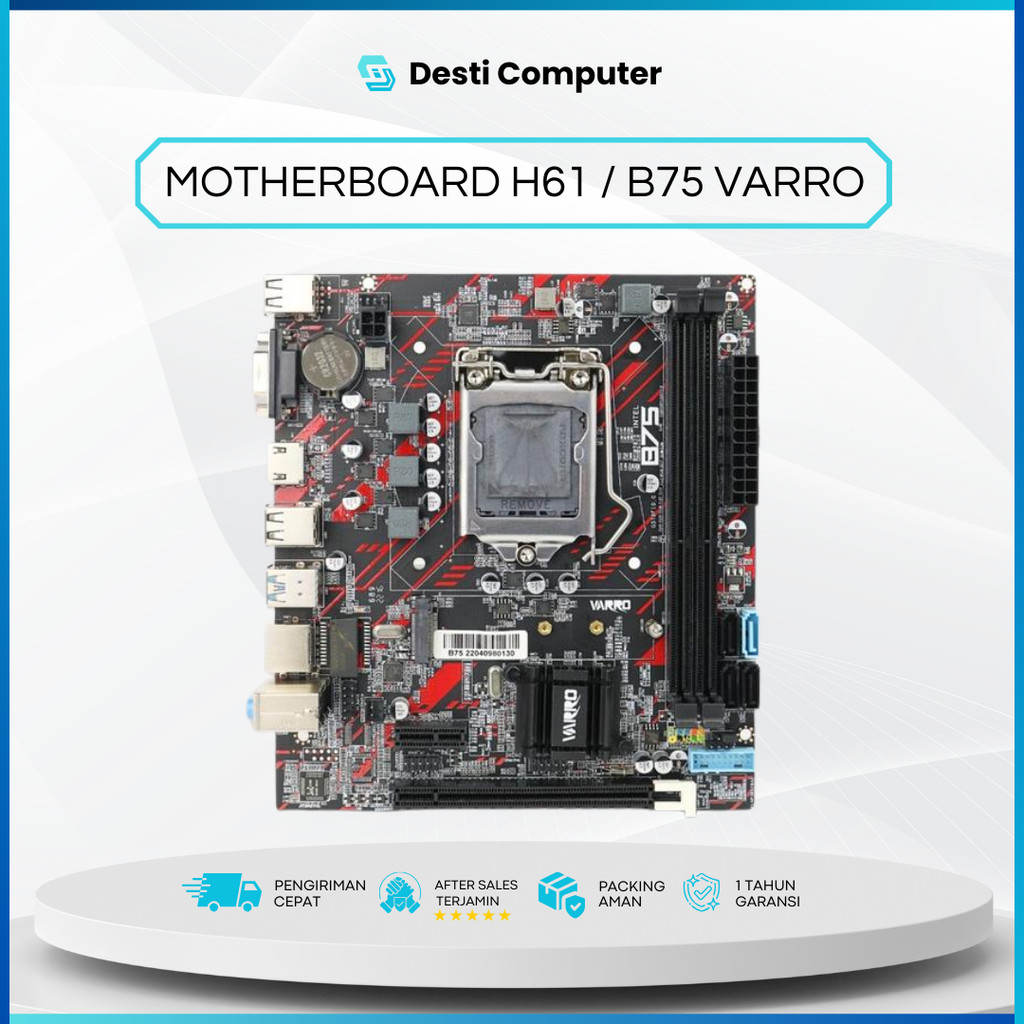 Jual MOTHERBOARD VARRO H61 PLUS SOCKET 1155 DDR3 | Shopee Indonesia