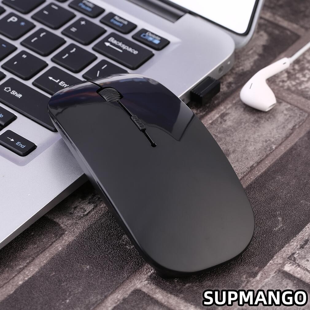 Jual Ultra Thin USB 2.4Ghz Wireless Mouse Wireless Mouse 1600DPI 4 ...