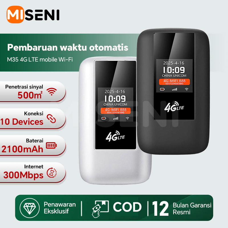 Jual MISENI 2025 Baru M35 Mobile WiFi Hotspot 300Mbps 4G/5G LTE Modem ...