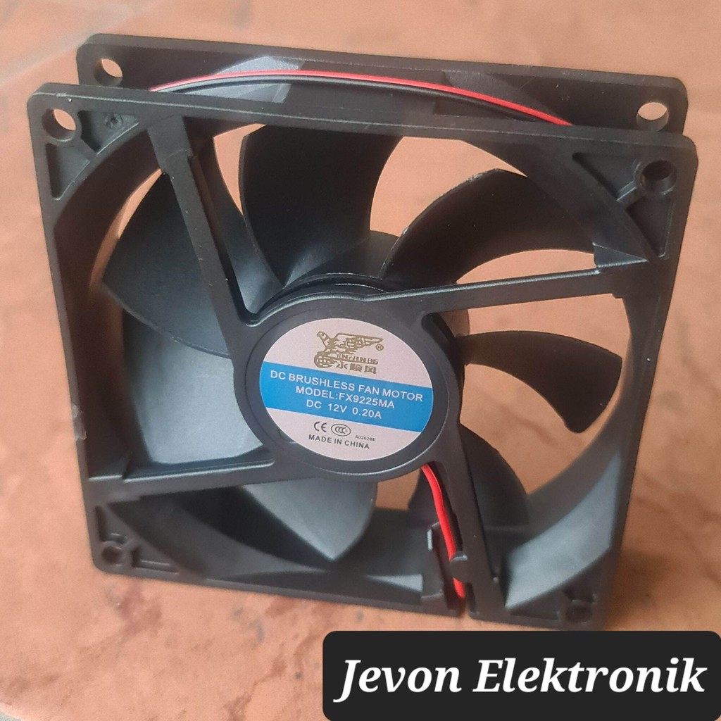 Jual Fan DC 9x9 cm 12V 0.2A Motor Kipas 9cm 12 V Volt 0.2 A Ampere ...