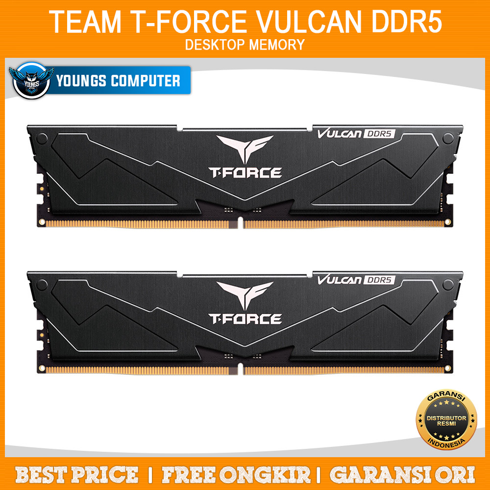 Jual TEAM T-Force Vulcan DDR5 16GB 32GB 6000Mhz Kit TeamGroup Memory ...