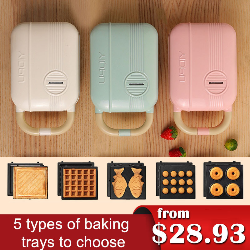 Jual Mini Sandwich Machine Breakfast Maker Multi Cookers Toasters ...