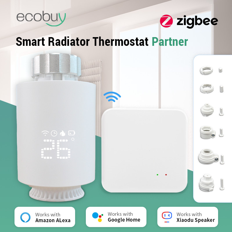 Jual Tuya Zigbee Thermostatic Valve Radiator Zigbee Thermostat Smart ...