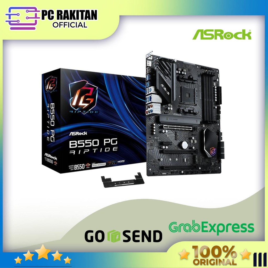 Jual ASROCK MOTHERBOARD ATX B550 PG RIPTIDE DDR4 AM4 /AMD 3Y | Shopee ...