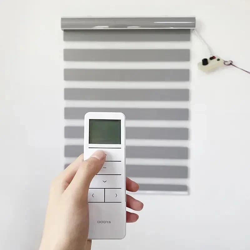 Jual High Quality Blackout Zebra Blinds Remote Control Cordless Double ...