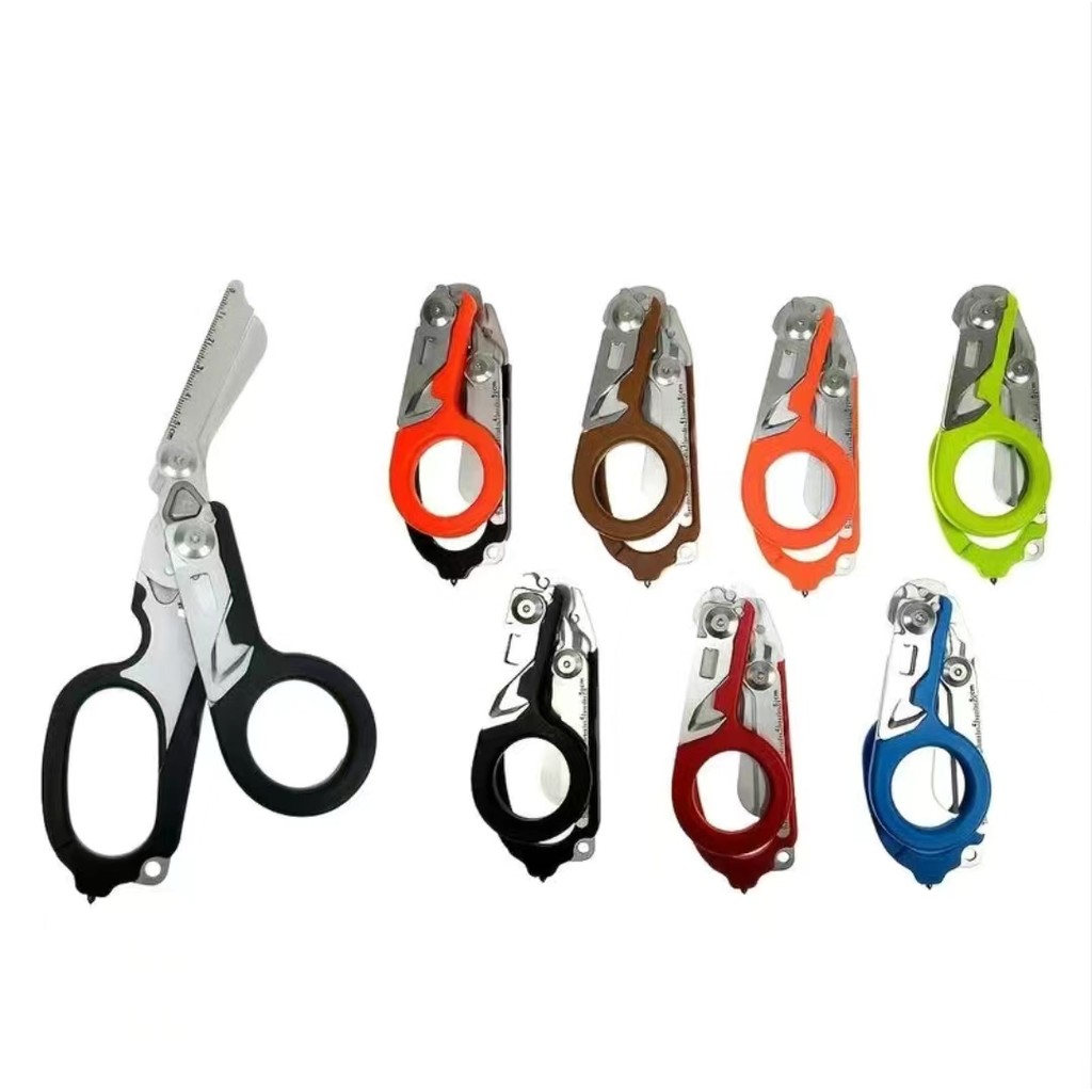 Jual 6 In1 Foldable Medical Emergency Response Scissor Shear First Aid ...
