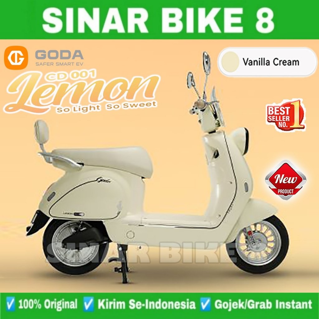 Jual Sepeda Listrik GODA GD 001 LEMON Electric E Bike 600 Watt 48V 12Ah ...