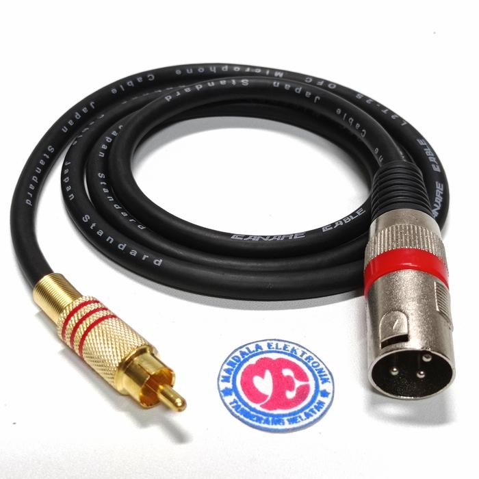 Jual Kabel jack audio rca male to jack xlr male 3pin 5meter - Merah, 6 ...