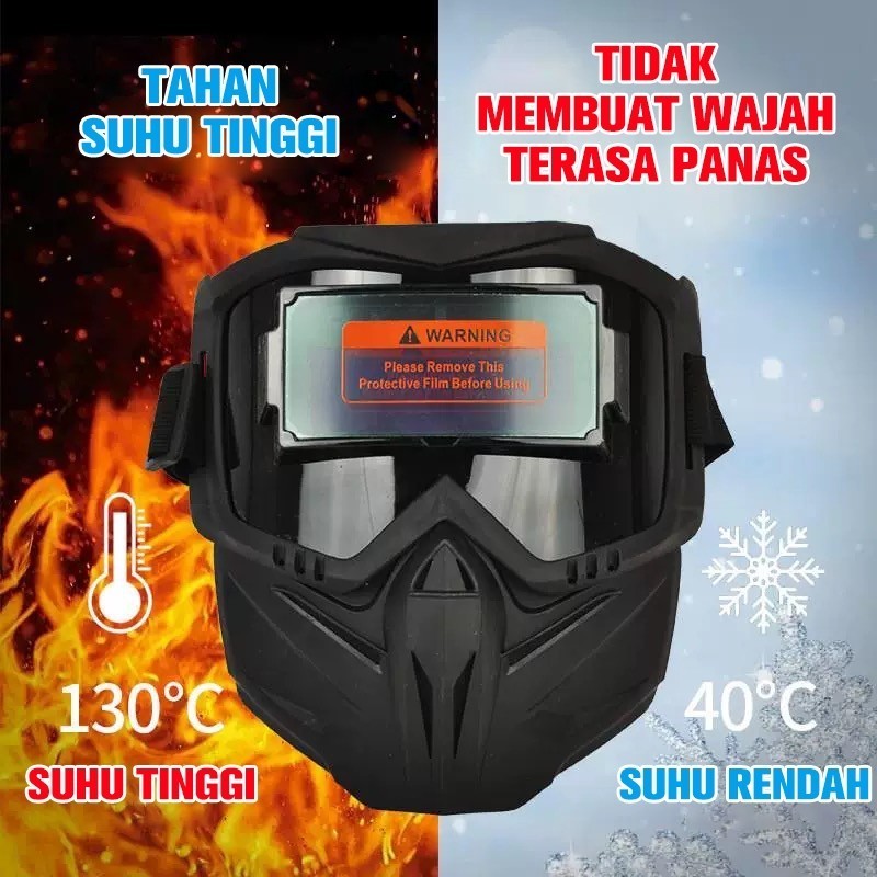 Jual Helm Las Otomatis Kedok Kacamata Las Auto Darkening Welding Helmet ...