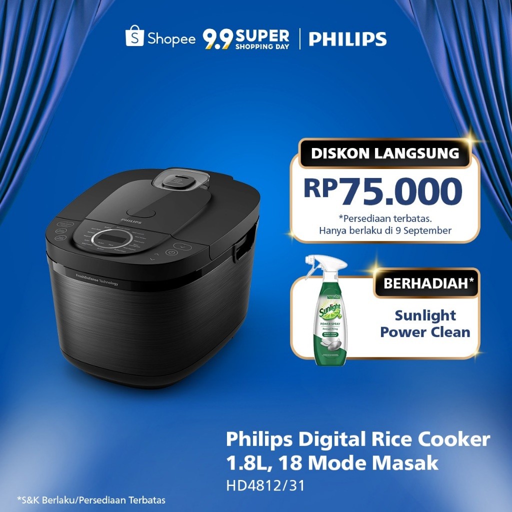 Jual Philips Digital Rice Cooker Magicom 1.8 L - 3000 Digital Series ...