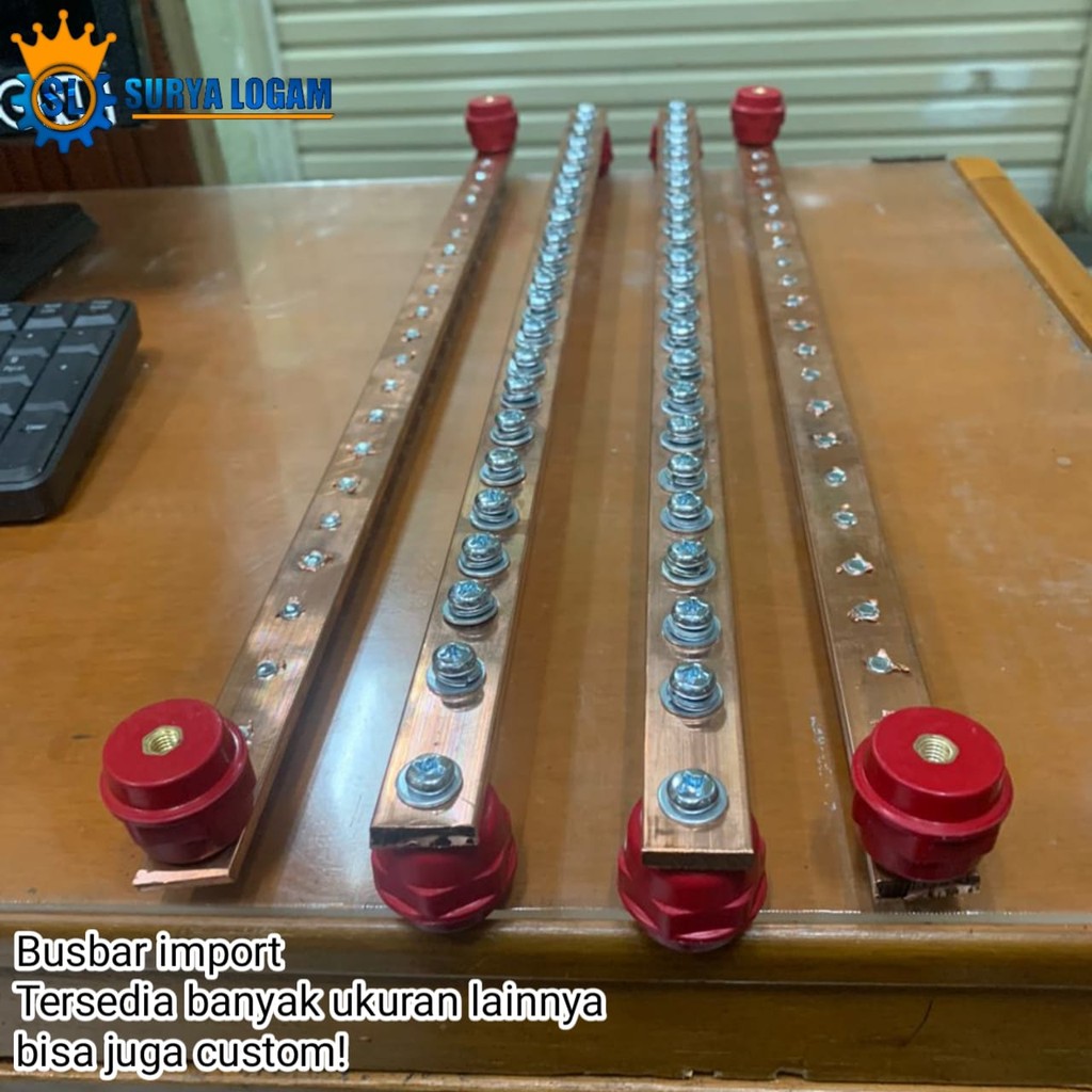 Jual Busbar netral 5mm x 20mm x 700mm 40baut | Shopee Indonesia