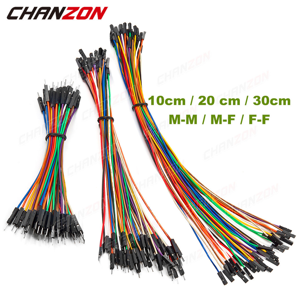 40 Stück Male-to-Male Dupont Jumper Kabel – 10cm, 2.54mm, Für