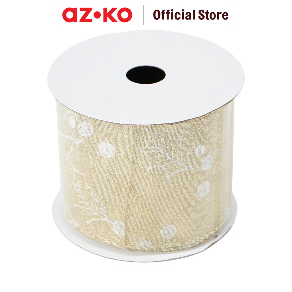 Jual AZKO Noelle 900 cm Pita Dekorasi Natal Chirstmas - Champagne ...