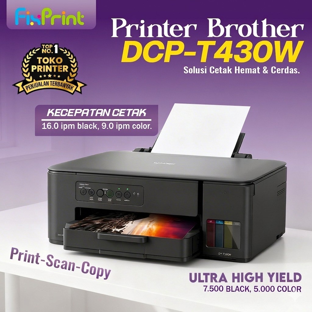 Jual FixPrint PRINTER BROTHER DCP-T430W DCP T420W T530DW T230 Inkjet ...