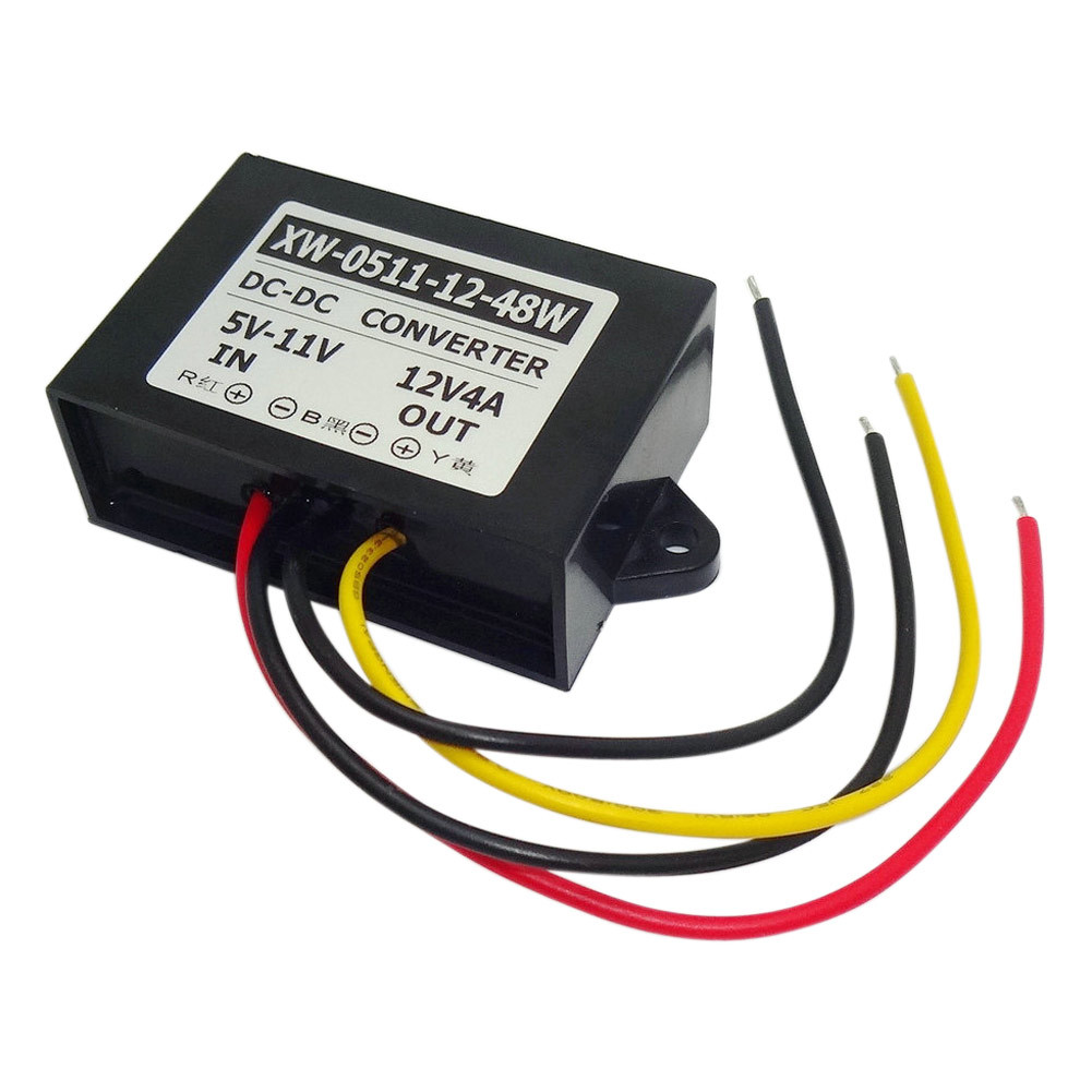DC Boost Converter 3V-11V To 12V 2.5A – Waterproof Step-Up Power Regulator For 3/4/5/6/7/8/9/10/11V Input To 12V Output