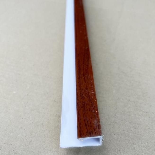 Jual Lis Plafon PVC type Lis Tutup Laminate Motif Kayu Coklat Panjang 4 ...