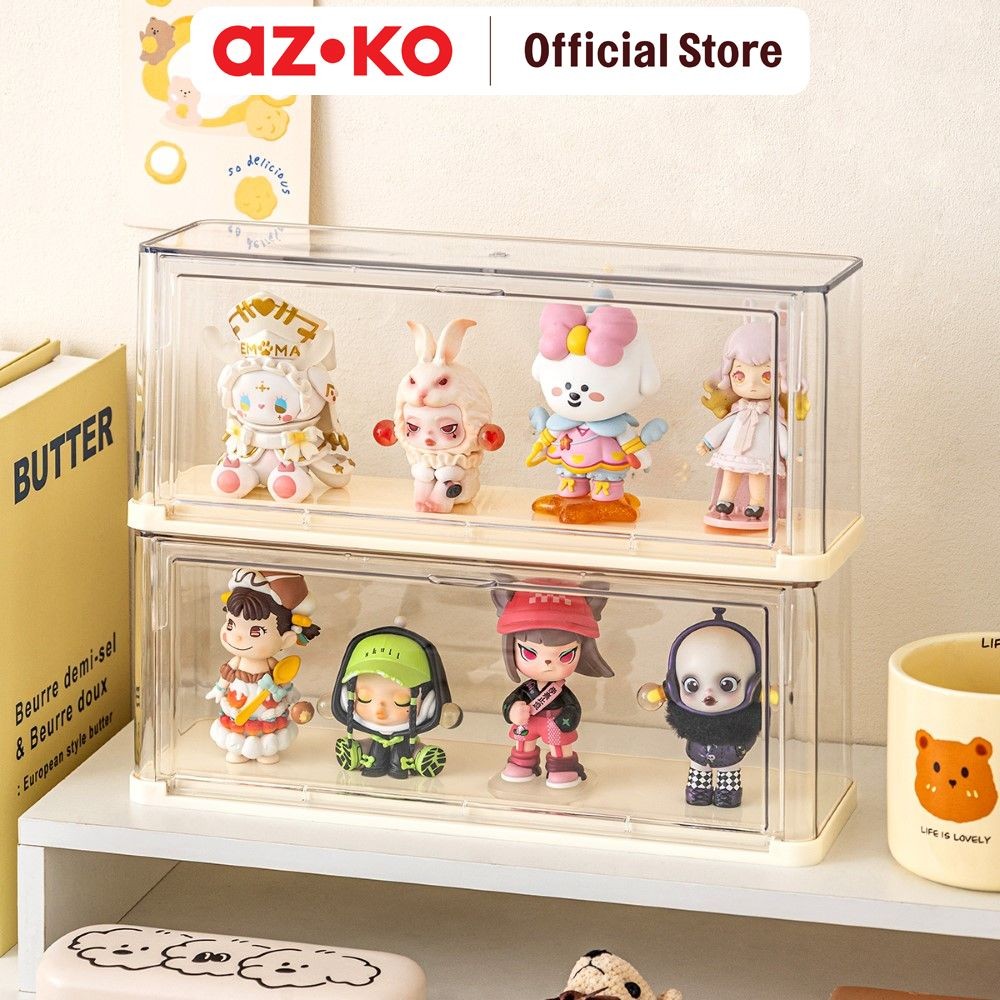 Jual AZKO Stora Kotak Pajangan Action Figure Oval - Krem Ivory Display ...