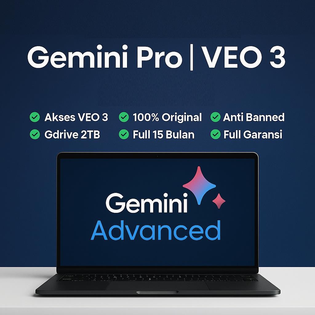 Jual Google Gemini AI Pro Veo 3 + Drive 2TB GDrive | Shopee Indonesia