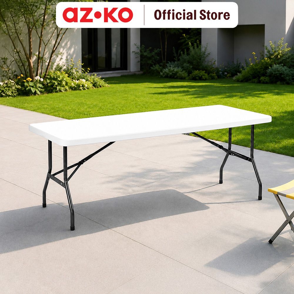 Jual AZKO Krisbow Meja Lipat Serbaguna 182 cm - Putih Folding Table ...