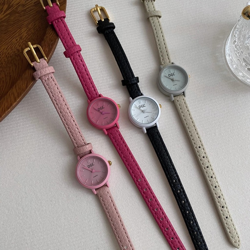 Jual Jw162 Jam Tangan Wanita Tali Kulit Warna Jam Tangan Minimalis